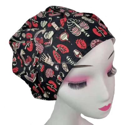 China Eco-Friendly Elastic Scrub Caps Buffy Beauty Shop Hats With Sweat-absorbent for sale