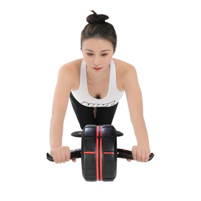 China Durable Fitness Equipment Diet Wheel With Traction Rope Waist Abdominal Multi-function Gym Exercise Indoor Roller for sale