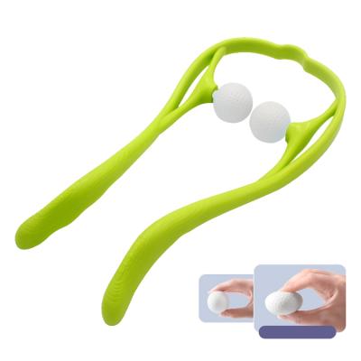 China Comfortable Shoulder Trigger Point Massager Relief Massage Product Manual Neck Spine and Hump Clamp Cervical Massager for sale