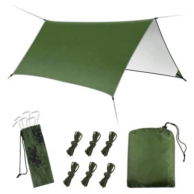 China 2022 High Quality Waterproof Windproof Hammock Cover Hammock Rain Fly Sun Shelter UV Proof Windproof Shelter For Camping for sale