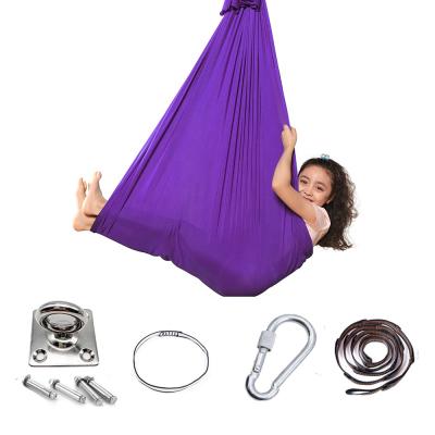 China Safe 1M Pod Swing Chair Hanging Indoor Kids Yoga Hammock Kit Therapy Swing for Children with ADHD Autism Sensory Processing Disorder for sale