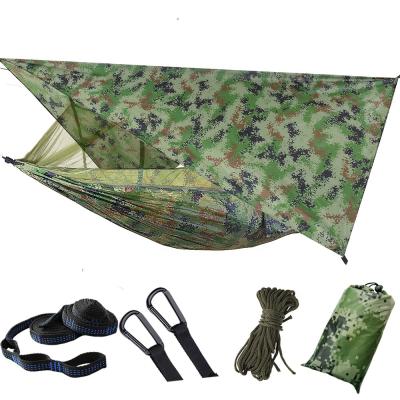 China Convenient Customizable Raincoat Easily Install Portable Ultralight Double Camping Hammock Rain Fly for sale