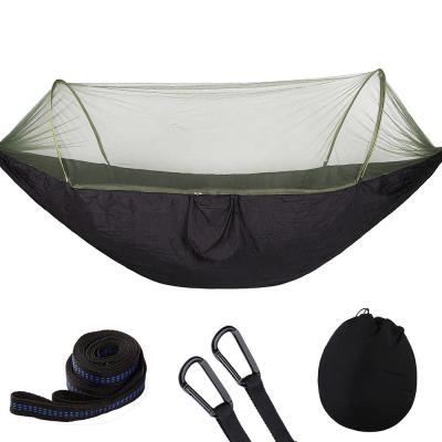 China Modern Hammocks Mosquito Net Camping Hammock with Hammock Net (BLACK) for sale