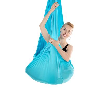 China Home Use Yoga Hammock Flying Yoga Swing Home Aerial Yoga Hammock Suitable for Body Training (Sky Blue) for sale