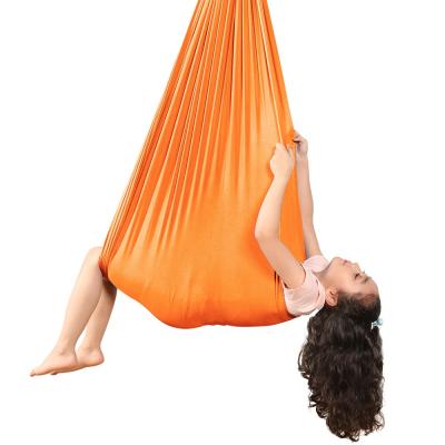 China Super Comfortable 1M China Sensory Orange Hammock Sensory Therapy Swing For Autism Children for sale