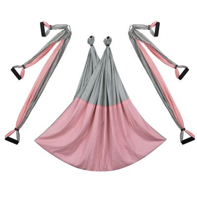 China 2022 New Product Comfortable Factory Direct Aerial Yoga Swing Yoga Hammock With Handles For Air Yoga Inversion Exercises for sale