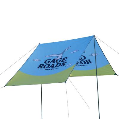 China Wholesale Waterproof/Windproof/UV Proof Customized OEM Sunshelter Portable Lightweight Waterproof Beach Tent Hammock Rain Fly Tent Tarp for sale