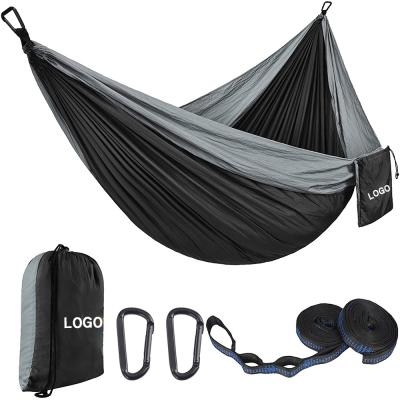 China Portable Modern Camping Hammock Kootek Hammock with 2 tree straps lightweight nylon parachute hammock suitable for backpacking, trave for sale