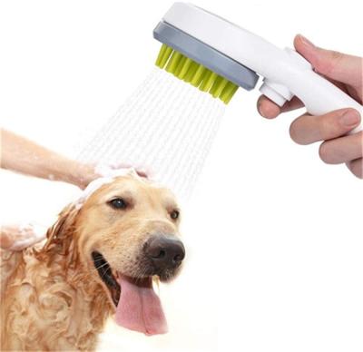 China Dog Shower Sprayer Head Attachment, Pet Combing Shower Sprayer, Water Sprinkler Massaging Brush, Pet Grooming Brush WPC50 for sale