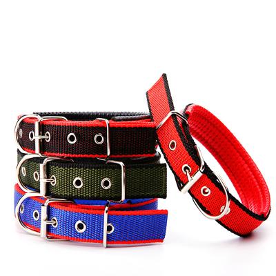 China Soft Dog Collar Neoprene Padded Breathable Nylon Pet Collar Adjustable For Small Medium Large Dogs for sale