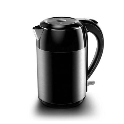 China 360 Seamless Double Wall Stainless Steel Rotating Base 1.8L Electric Kettle For Home Appliance for sale