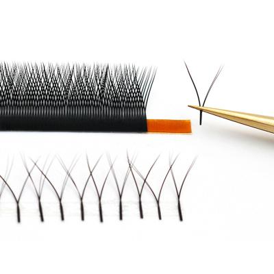 China Natural Private Label Long Matte Black Color Y Shape Lashes 0.07 C D yy Eyelash Extensions for sale