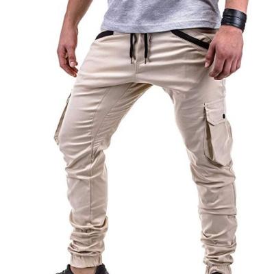 China Explosive Pants Men's Multi-pocket Tooling Anti-Wrinkle Style Woven Fabric Fashion Pants Waist Casual Pants for sale