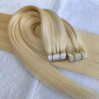 China 100% Wholesale Silky Straight Hair Extensions Color And Length Customized Tape Hair Usa Market Tape Hair Extensions Csi Customized Tape Hair for sale