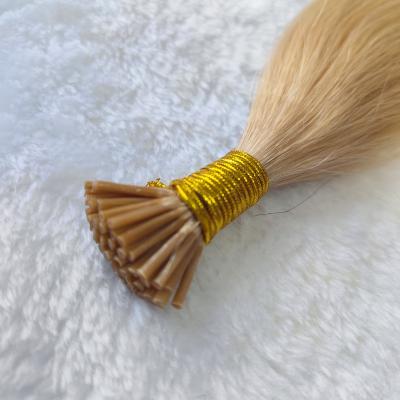 China Virgin Silky Straight Grade Pre Bonded Keratin Wave Blonde I Tip Hair Wholesale Price Cuticle Aligned Hair Double Drawn for sale