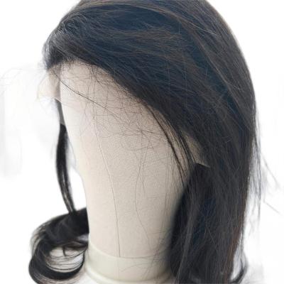 China Factory Cheap Short Straight Thick Straight Human Hair Barely Shedding Human Natural Wigs 13x4 Lace Front Color Women Bob Wig For for sale