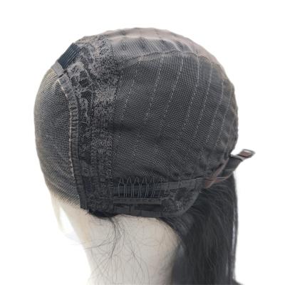 China Wig Factory Sources 4x4 Straight Handwoven Wig Soft Thick Shedding Straight Soft Straight Hair Lace Front Hair Wig Barely Shedding Hair for sale