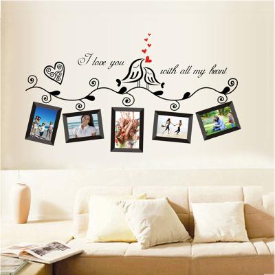 China Removable Home Window Sticker Decor Wall Sticker Photo Frame for sale