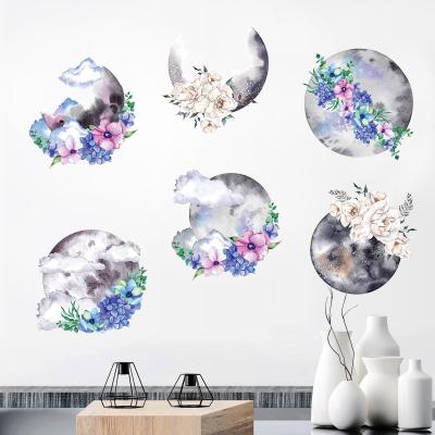 China Removable WALL STICKER Kids Moon Sticker For Baby Room Wall PVC Office Wall Stickers for sale