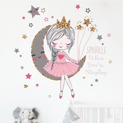 China WALL STICKER Cartoon Wall Stickers For Girls Removable PVC Wall Stickers Custom Quotes for sale