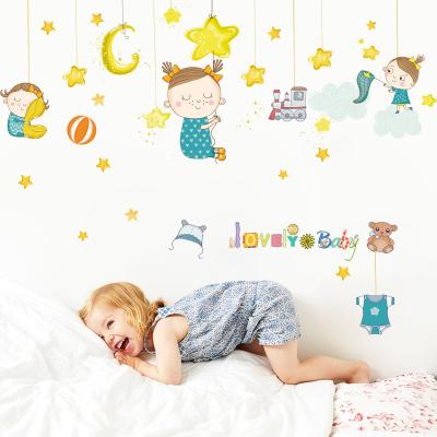 China WALL STICKER 3d Cartoon House Stickers Wall Lovely Baby Room Wall Stickers for sale