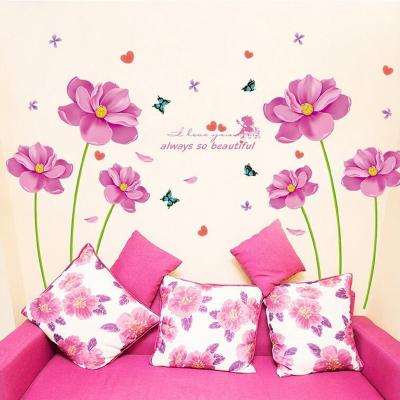 China Colorful WALL STICKER Bedroom Furniture Flower Stickers For Wall for sale