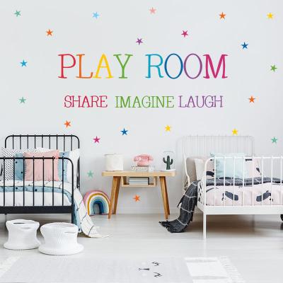 China Home Decorative Decor Self Adhesive Sticker Family Quotes Wall Decals Kids Room for sale