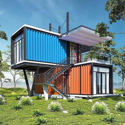 China Hotel Prefab Modular Folding House 20ft 40ft Container Restaurant And Bar To Build Tiny Foldable Prefab House Home Office for sale