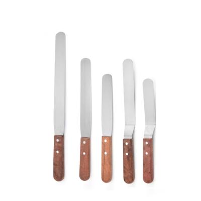 China Viable Wooden Baking Tools Espatulas Reposteria Spatula Cake Spatula Set for sale