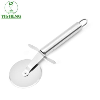 China Sustainable Disposable Pizza Tool Stainless Steel Pizza Cutter Wheel Round for sale