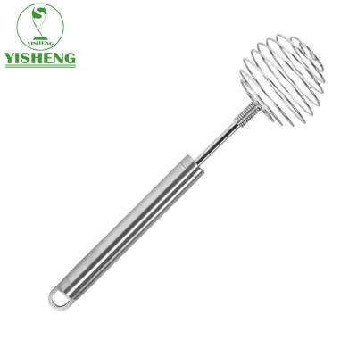 China Sustainable Cooking Tool Steel Ball Shape Egg Mixer Beater Stainless Beater for sale