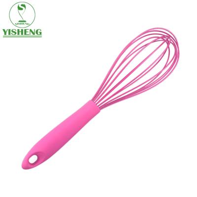 China High Quality Viable Hot Selling Pink Baking Tools Silicone Mixer Egg Beater Beater for sale