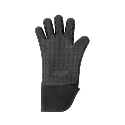 China Professional Silicone Oven Mitt Double Cotton Oven Traditional Extra Long Gloves for sale