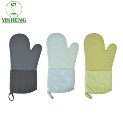 China Traditional Kitchen Tool Baking Cooking Oven Mitt Heat Resistant Cotton Oven Gloves for sale