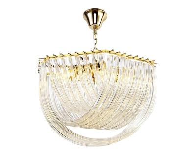 China Custom Modern Luxury Gold CE Guangdong Living Room Decoration Glass Chandelier Modern Indoor Lights for sale