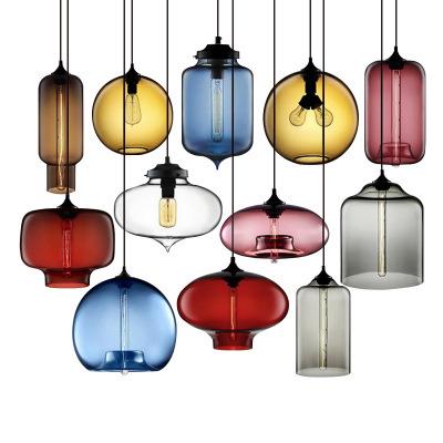 China Art Deco Hanging Lamp 110V 220V Modern Western Style Stained Glass Light E27 E26 Pendant Lamp for sale