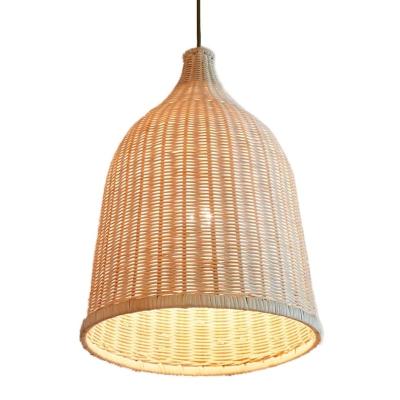 China Handmade Bamboo Mickey Shape Chandelier Rattern Pendant Light for sale