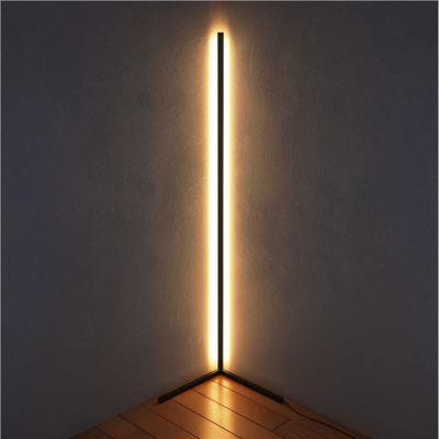 China Modern Decoration Indoor Lighting Vertical Shelf Led Corner Standing Light Warm White Floor Lamps For Living Room Bedroom for sale