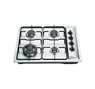 China New Professional Hotel Stainless Steel Built In High Quality Commercial 4 Burner Gas Stove Enamel Support Gas Hob With Safety Device for sale