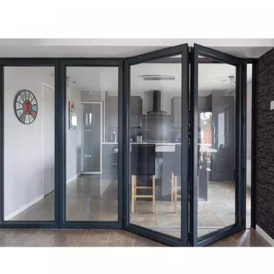 Китай EPDM Waterproof Exterior Aluminum Folding Door Glass Bifold Patio Sliding продается