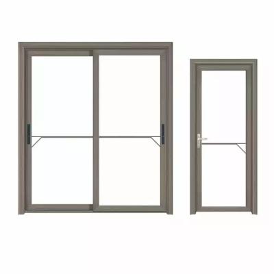 Chine Modern Tempered Glass Doors , Waterproof Sliding Aluminium Frame Doors à vendre