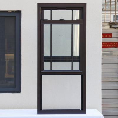 China Double Hung Sash Aluminum Up Down Sliding Windows Vertical Style en venta