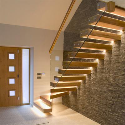 中国 Floating Space Saving Spiral Staircase , Led Wooden Floating Staircase 販売のため