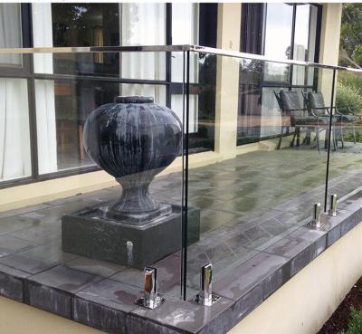 China Modern Stainless Steel Frameless Glass Balustrade Railings For Indoor And Outdoor for sale