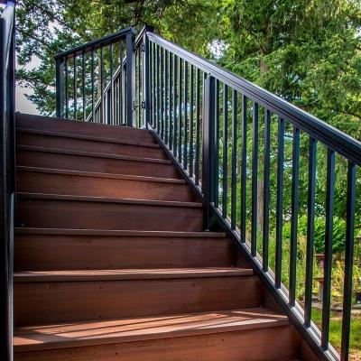 China Simple Design Outdoor Aluminium Railings Balcony / Stair Balustrade Te koop