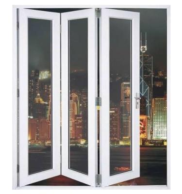 China Accordion Bathroom Plastic Sliding Pvc Folding Door Anodized zu verkaufen