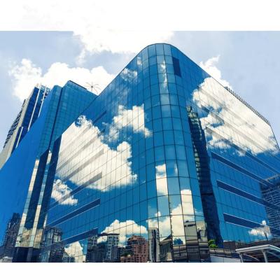 中国 Construction Waterproof Exterior Wall , Aluminum Double Glass Curtain Wall 販売のため