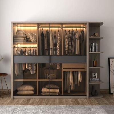 中国 Cupboard Sliding Door Portable Wardrobe Closet Luxury Modern 販売のため