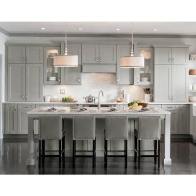 Китай Ready To Assemble Solid Wood White Shaker Style Modular Wood Kitchen Cabinets продается