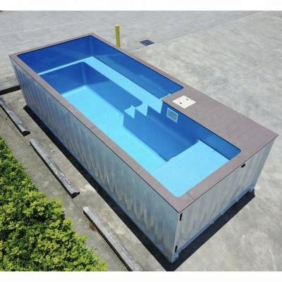 中国 Outdoor Customized Color 20' 40' Shipping Container Swimming Pool With 2